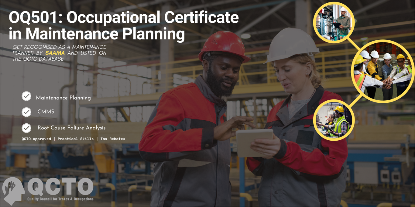 Occupational Certificate in Maintenance Planning